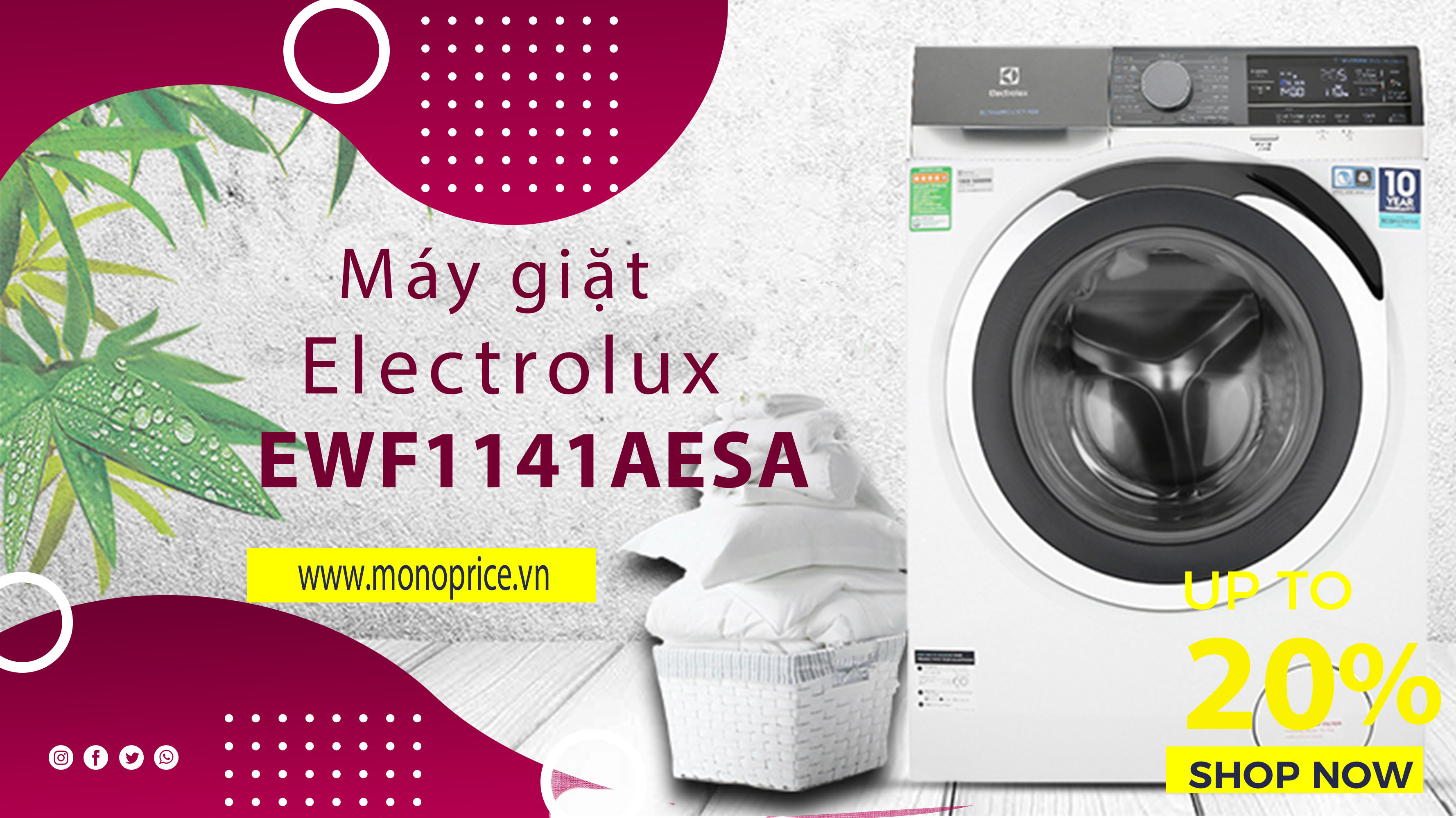 HCM]Tay nắm cửa máy giặt Electrolux | Lazada.vn