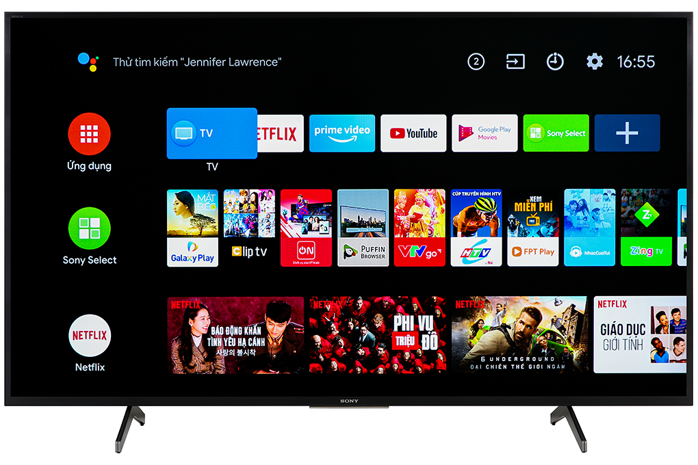 Android Tivi Sony 4K 55 inch KD-55X7500H