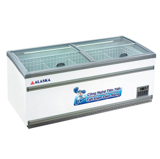 Tủ đông Alaska KN-650 mặt kính phẳng 650 lít