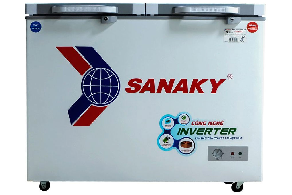 Tủ đông Sanaky Inverter 280 lít VH4099W4KD (mặt kính cường lực)