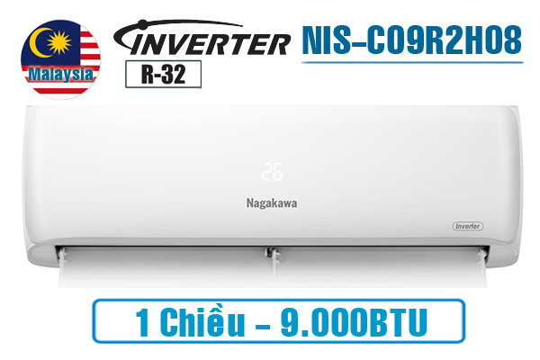 Điều hòa Nagakawa inverter 9000BTU 1 chiều NIS-C09R2H08