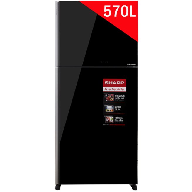 Tủ lạnh Sharp SJ-XP570PG-BK 570 lít 2 cửa Inverter