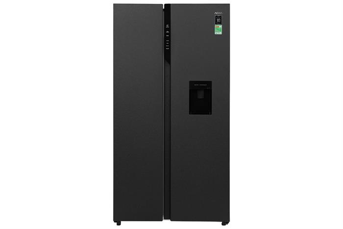 Tủ lạnh Aqua Inverter 550 lít Side By Side AQR-S612XA(WCB)